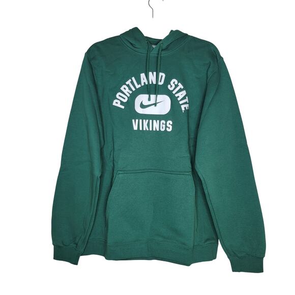 Nike Portland State Vikings Hoodie Large Green Pullover NCAA Collage Football - Picture 1 of 8